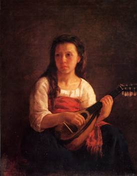 A  Mandolin Player, 1868