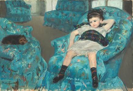 Little  Girl in a Blue Arm Chair, 1878